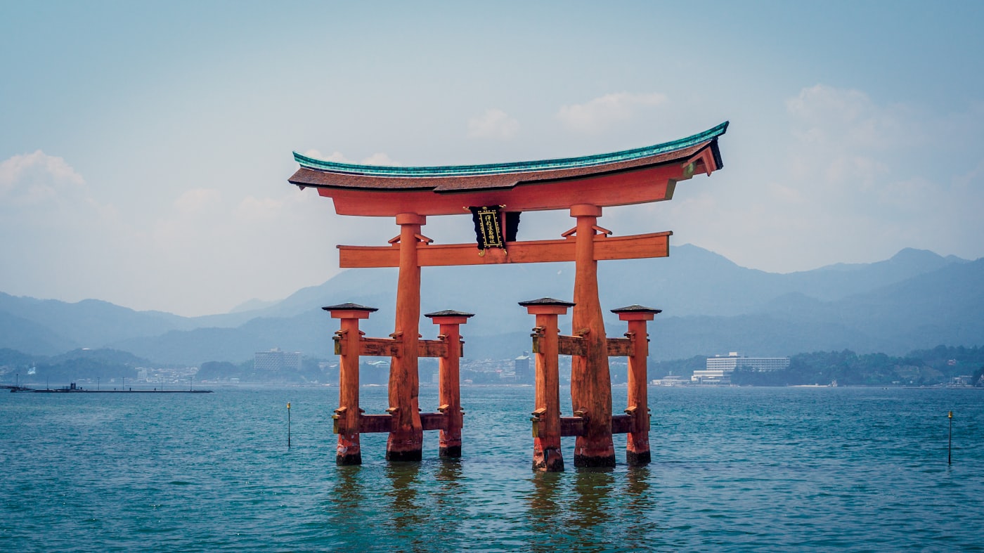 The floating torii gate of Itsukushima Shrine, Miyajima
